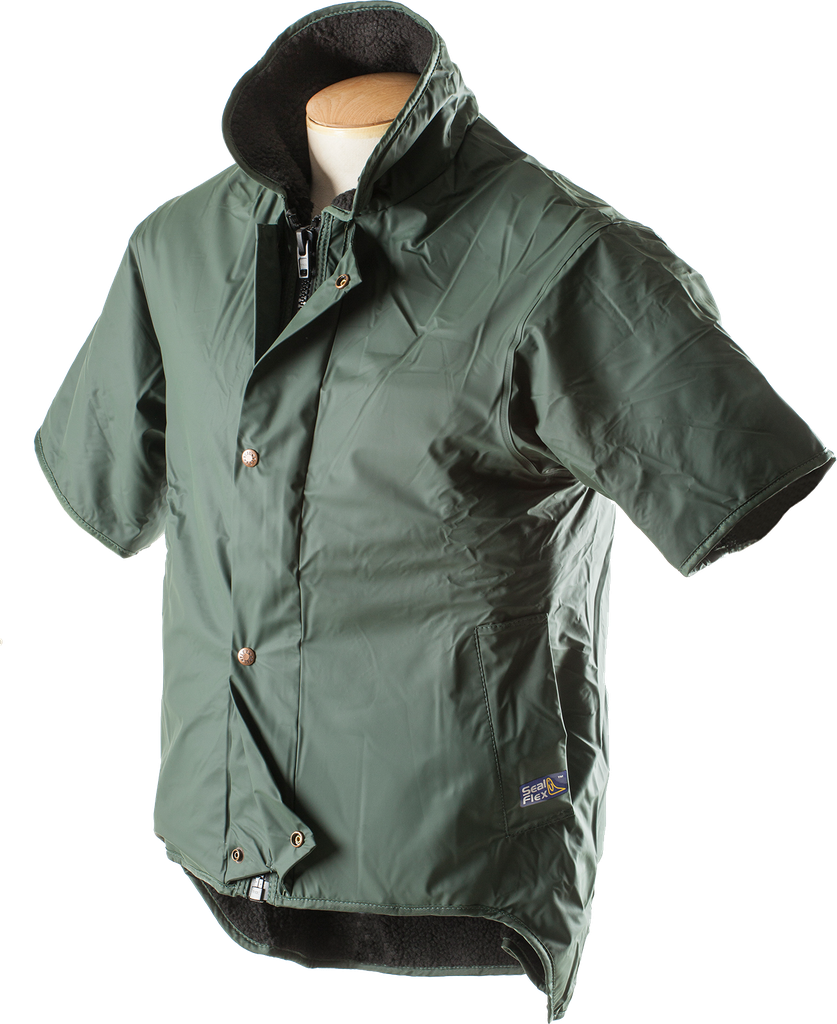 Short sleeve work clearance jacket